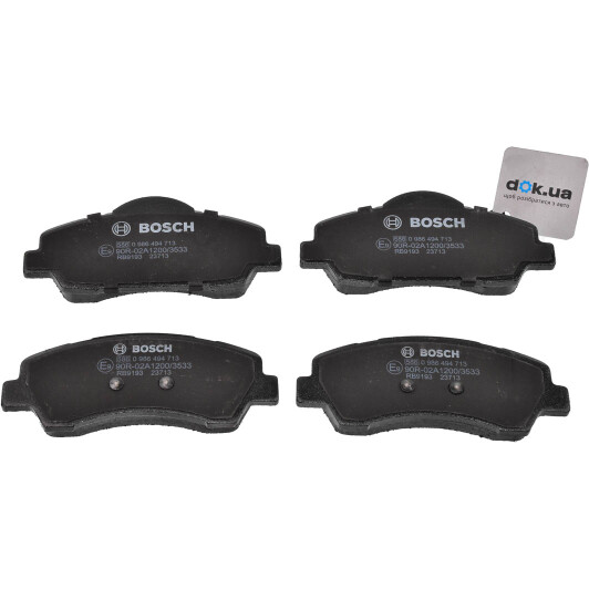 0986494713 Bosch Гальмівні колодки