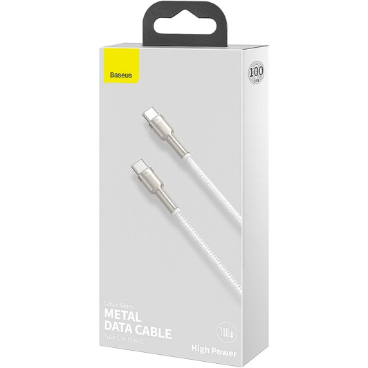 Кабель Baseus Cafule Metal CATJK-C02 USB type-C - USB type-C 1 м