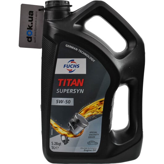 Моторное масло Fuchs Titan Supersyn 5W-50 5 л на Hyundai Tiburon