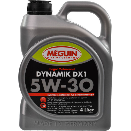 Моторное масло Meguin Dynamik DX1 5W-30 4 л на Mitsubishi Magna