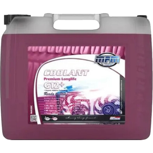 MPM Long Life Premium Coolant G12+ червоний -40 °C готовий антифриз