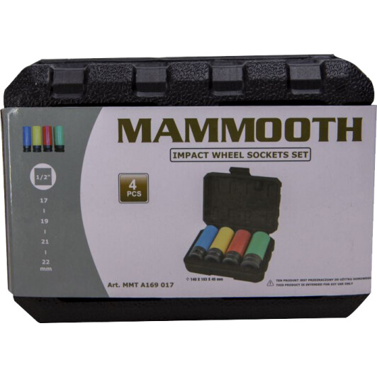 Набор торцевых головок Mammooth MMTA169017 1/2