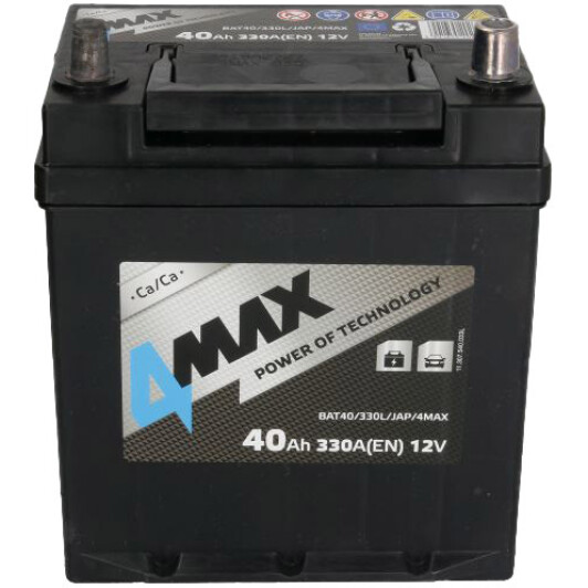 Акумулятор 4Max 6 CT-40-L BAT40330LJAP4MAX