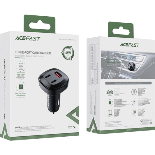 Usb зарядка в авто Acefast B3 AFB3B