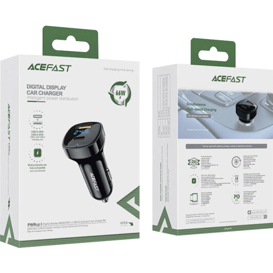 USB зарядка в авто Acefast B4 AFB4B