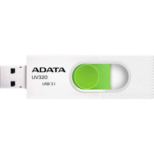 Флешка Adata UV320 White/Green 32 ГБ