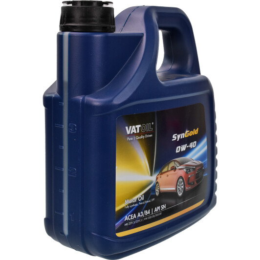 Моторное масло VatOil SynGold 0W-40 4 л на Opel Monterey