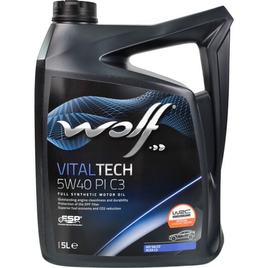 Моторна олива Wolf Vitaltech Gas 5W-40 5 л на Mazda 3