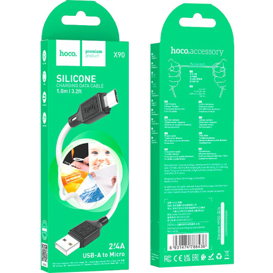 Кабель Hoco X90 6931474788436 USB - Micro USB 1 м