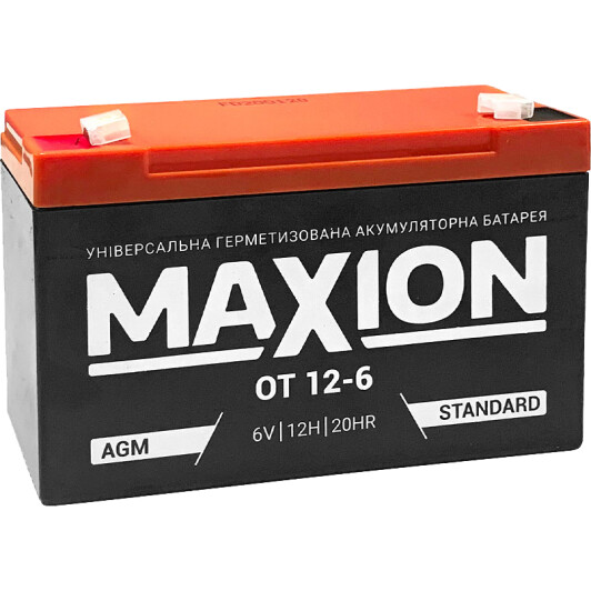 Тяговий акумулятор Maxion MX6V12 12 Аг 6 В