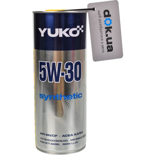 Моторна олива Yuko Synthetic 5W-30 1 л на Hyundai Elantra
