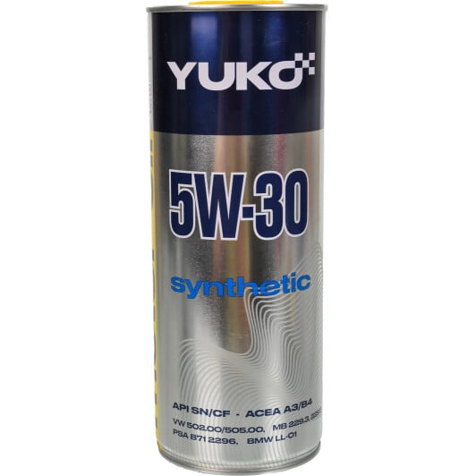Моторное масло Yuko Synthetic 5W-30 1 л на Toyota Camry
