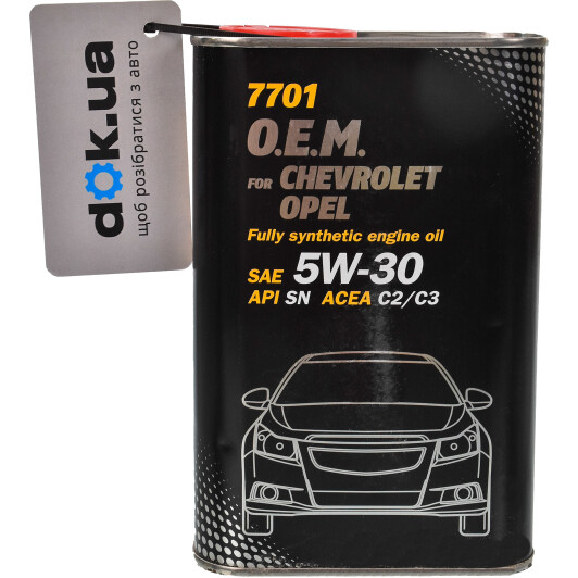 Моторное масло Mannol O.E.M. For Chevrolet Opel (Metal) 5W-30 1 л на Honda CR-V