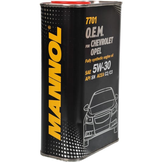 Моторное масло Mannol O.E.M. For Chevrolet Opel (Metal) 5W-30 1 л на Toyota Camry