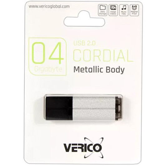 Флешка Verico Cordial 4 ГБ 1UDOV-MFSR43-NN