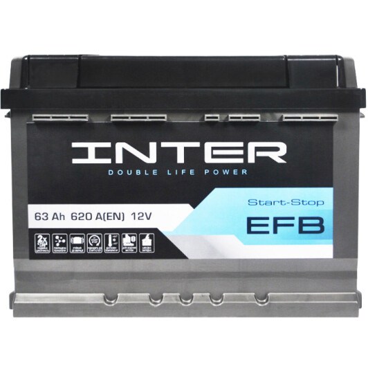Аккумулятор Inter 6 CT-63-R Start-Stop EFB INTER28