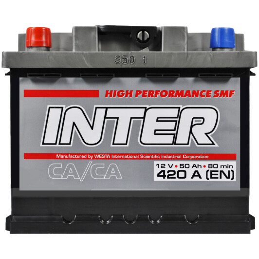 Аккумулятор Inter 6 CT-50-L High Performance SMF INTER21