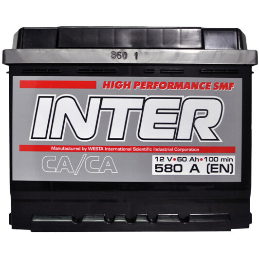 Акумулятор Inter 6 CT-60-R High Performance SMF INTER12