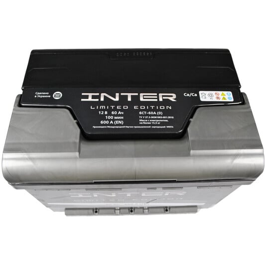 Аккумулятор Inter 6 CT-60-R Limited Edition INTER4