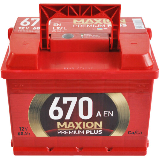 Аккумулятор Maxion 6 CT-60-L Premium Plus 5656702250-1