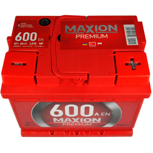 Аккумулятор Maxion 6 CT-60-R Premium TR 5602671