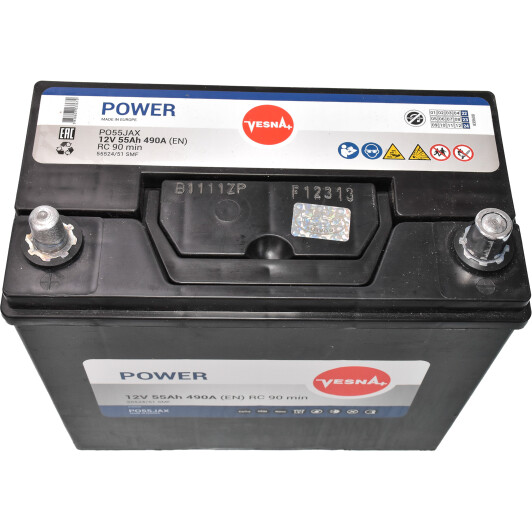 Аккумулятор Vesna 6 CT-55-L Power JIS 415755