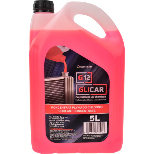 GLICAR G12 красный 5 л (GL1205CN) концентрат антифриза 5 л