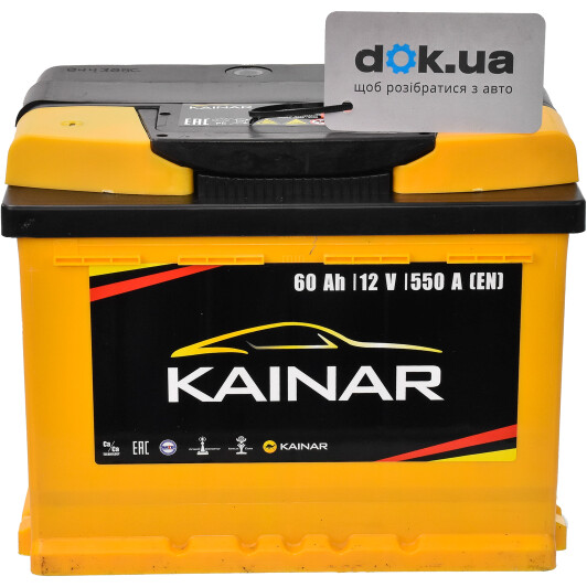Акумулятор Kainar 6 CT-60-L Standart+ 0602611120
