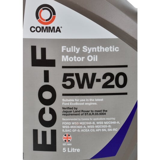 Моторное масло Comma Eco-F 5W-20 5 л на Suzuki Celerio