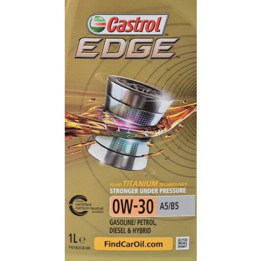 Моторное масло Castrol EDGE A5/B5 0W-30 1 л на Daewoo Lacetti