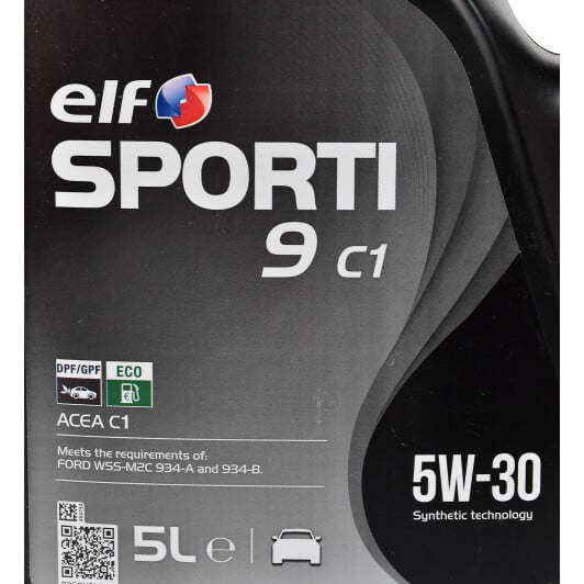 Моторное масло Elf Sporti 9 C1 5W-30 5 л на Citroen BX