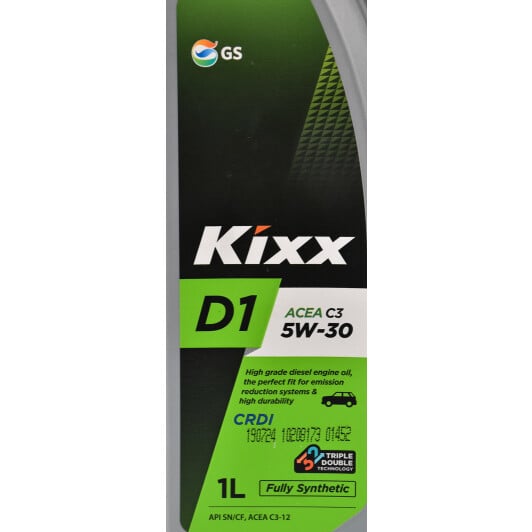 Моторное масло Kixx D1 C3 5W-30 1 л на Citroen DS4