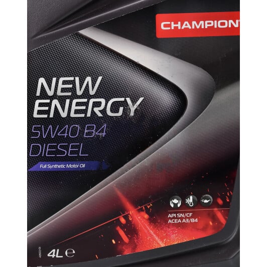 Моторное масло Champion New Energy B4 Diesel 5W-40 4 л на Chevrolet Niva