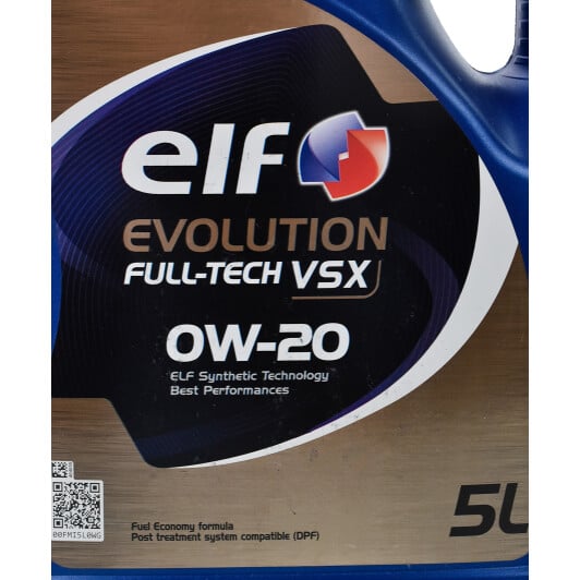 Моторное масло Elf Evolution Full-Tech VSX 0W-20 5 л на Opel Vivaro