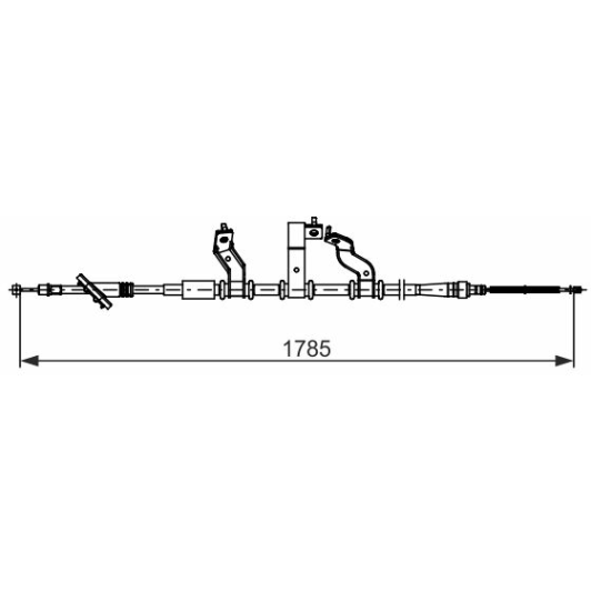 Трос ручного гальма Bosch 1987482741 для Hyundai Tucson