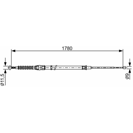 1 987 482 458 Bosch Трос ручного тормоза
