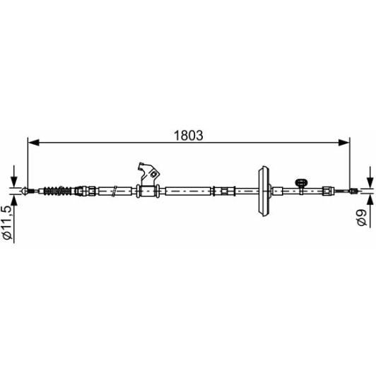 1 987 482 508 Bosch Трос ручного тормоза
