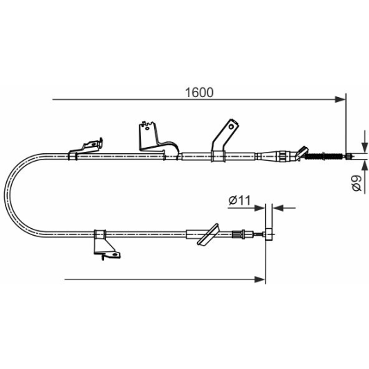 1 987 482 427 Bosch Трос ручного тормоза
