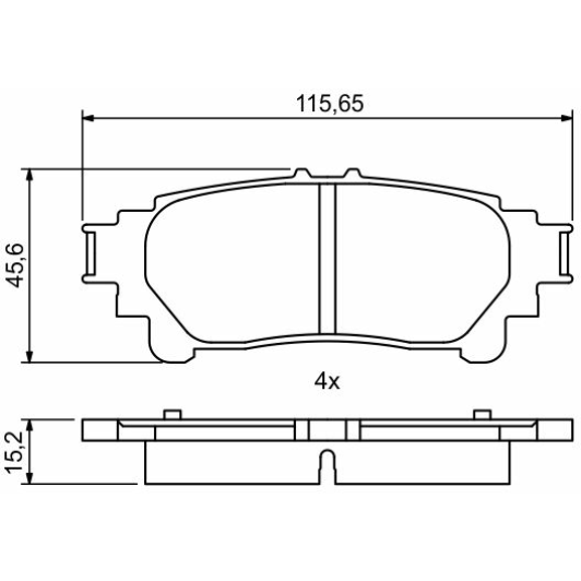 0986494880 Bosch Тормозные колодки