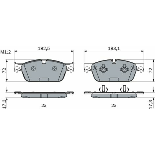 0986494971 Bosch Тормозные колодки для Kia Sorento