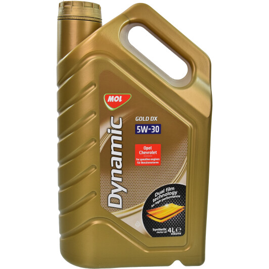 Моторна олива MOL Dynamic Gold DX 5W-30 4 л на Renault Megane