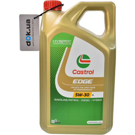 Моторное масло Castrol EDGE LL 5W-30 5 л на Ford Mustang