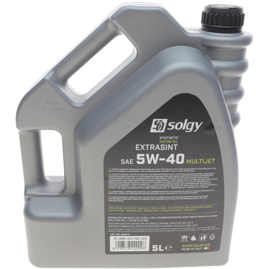 Моторна олива Solgy Extrasint Multijet 5W-40 5 л на Citroen BX