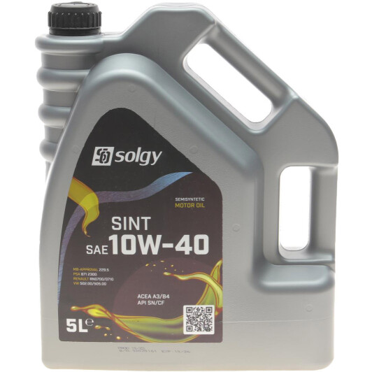 Моторное масло Solgy Sint 10W-40 5 л на Ford Fiesta