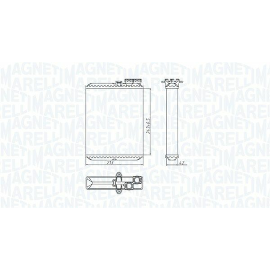 350218427000 Magneti Marelli Радиатор печки