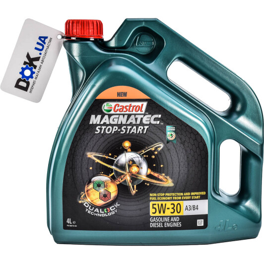 Моторное масло Castrol Magnatec Stop-Start A3/B4 5W-30 4 л на Fiat Siena