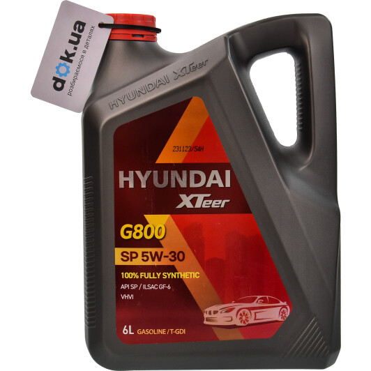 Моторное масло Hyundai XTeer Gasoline Ultra Protection 5W-30 6 л на Hyundai i30