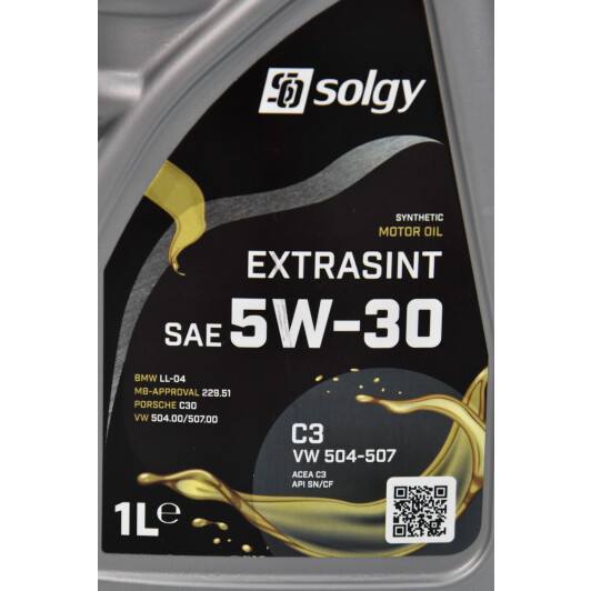 Моторное масло Solgy Extrasint C3 5W-30 на Nissan Interstar