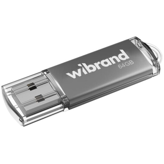 Флешка Wibrand Cougar Silver 64 ГБ