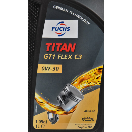 Моторное масло Fuchs Titan GT1 Flex C3 0W-30 1 л на Ford Orion